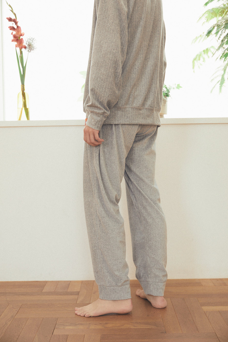 Rib pants mens