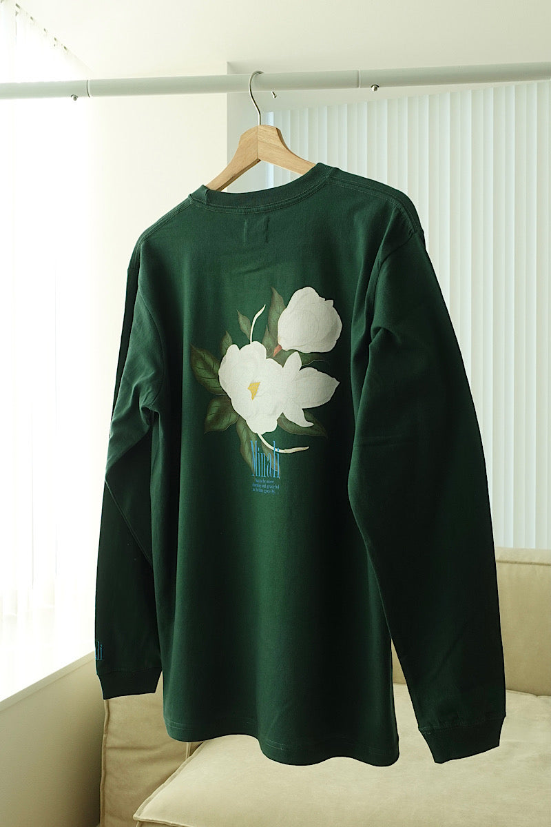 【再入荷】White Flower long T-shirt(UNISEX)
