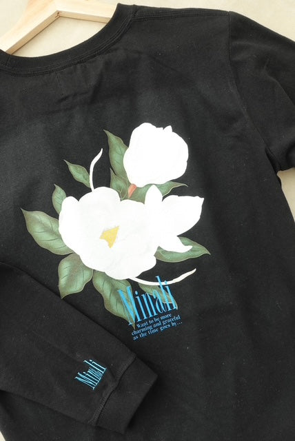 【再入荷】White Flower long T-shirt(UNISEX)