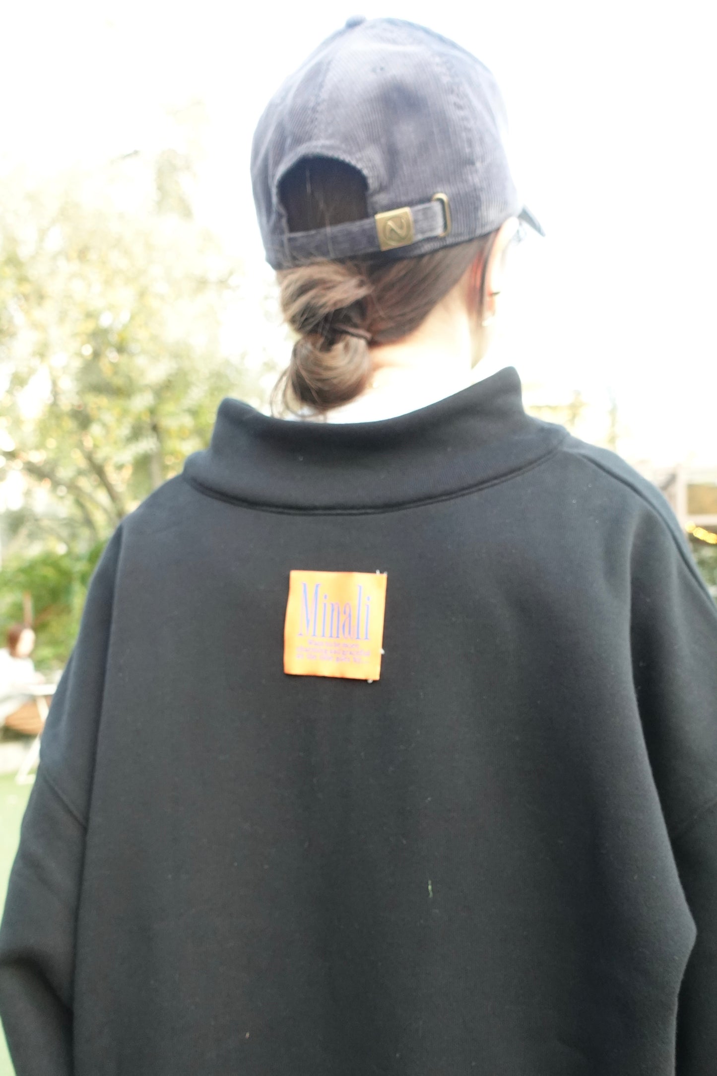 【予約販売】Minali×FRUIT OF THE LOOM  Half zip sweat